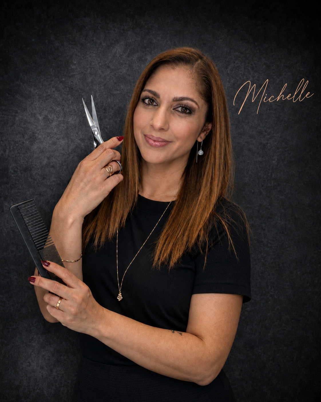 Michelle - Cor, transformação capilar e make na UP Cabeleireiros